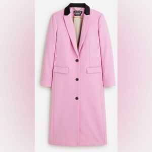 J Crew Pink Alfie Wool Coat SZ 2 Regular